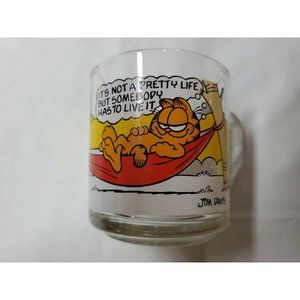 Vintage Garfield and Friend Odie 1978 Vintage McDonalds Glass Mug Coffee Cup